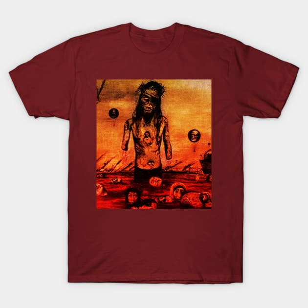 Man in Hell T-Shirt by ROJOLELE